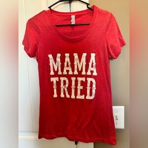 Bella Canvas Red Graphic T-Shirt with White Tag